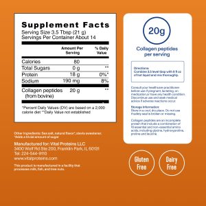 Salted Caramel Collagen Peptides – 10.5 oz