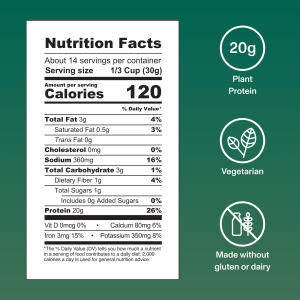 Plant Protein Powder – Vanilla – 15oz